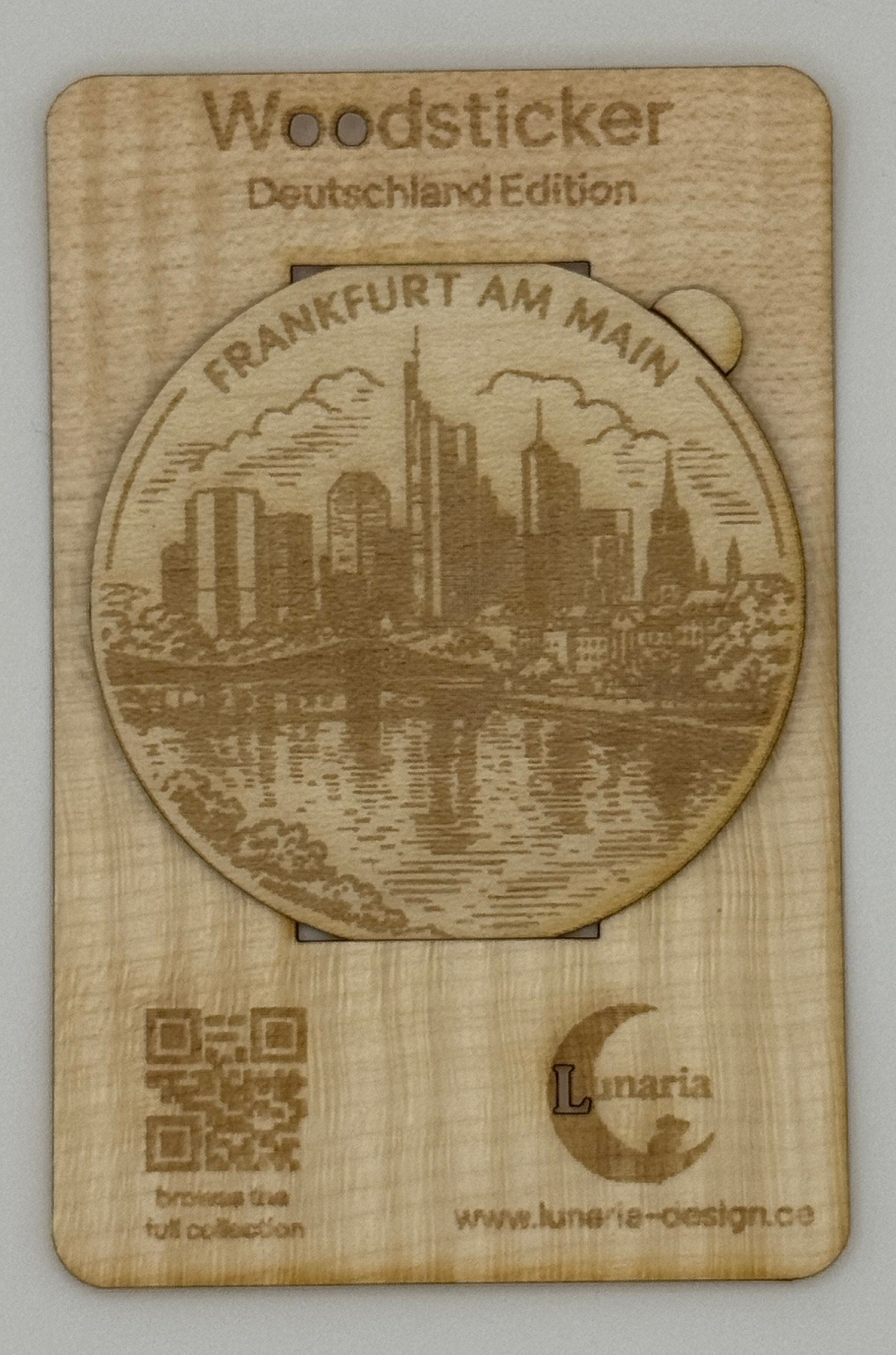 Frankfurt Holz-Sticker