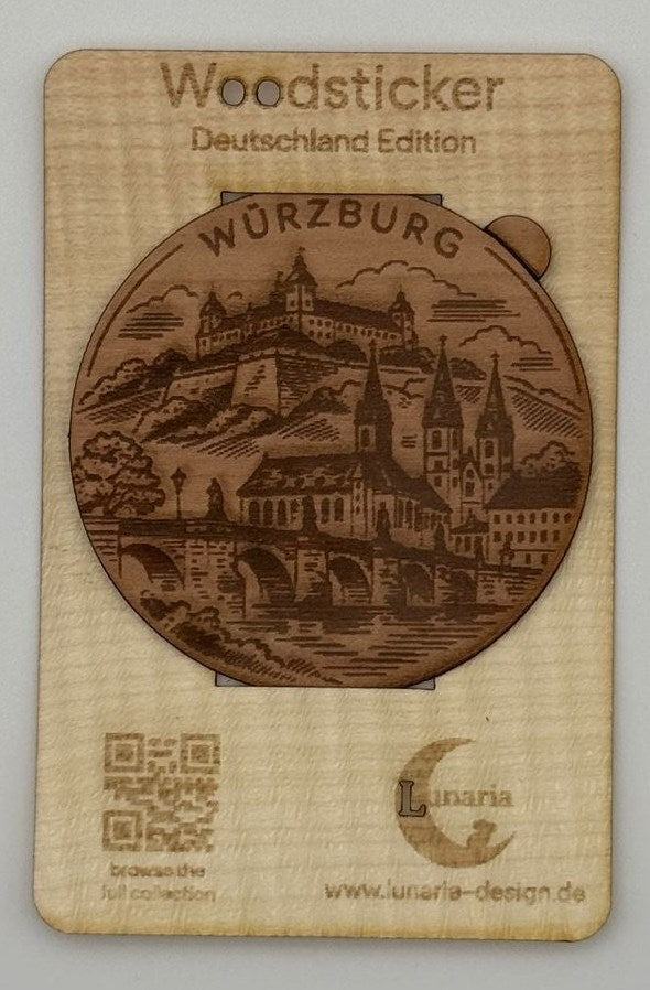 Wuerzburg Holz-Sticker